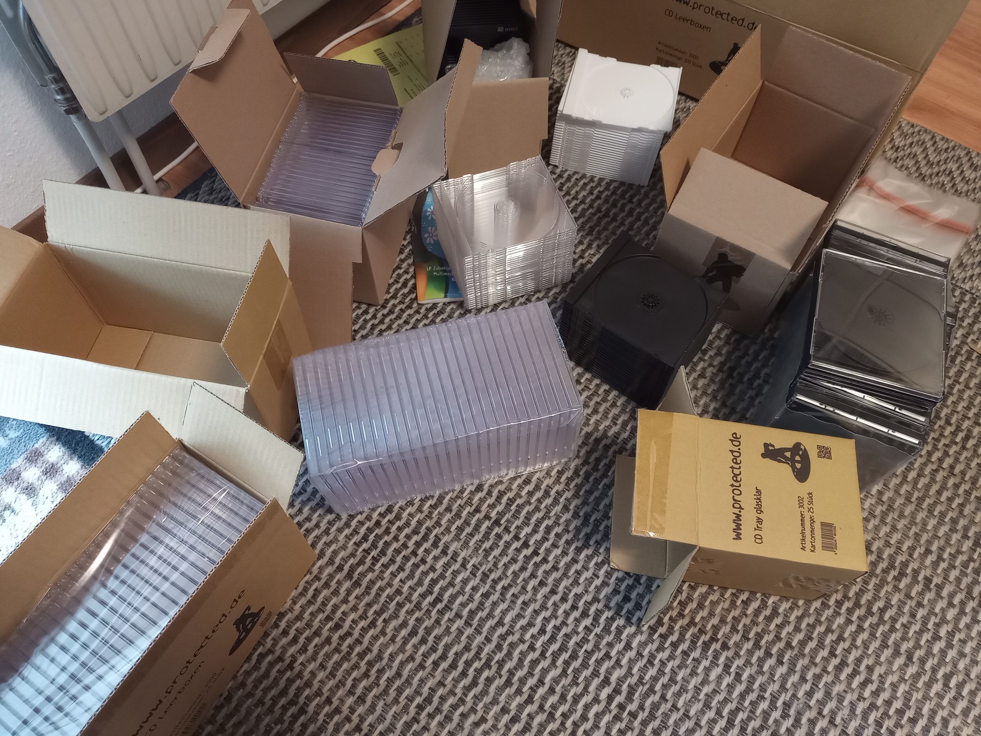 Ersatzhüllen und Inlays für CDs