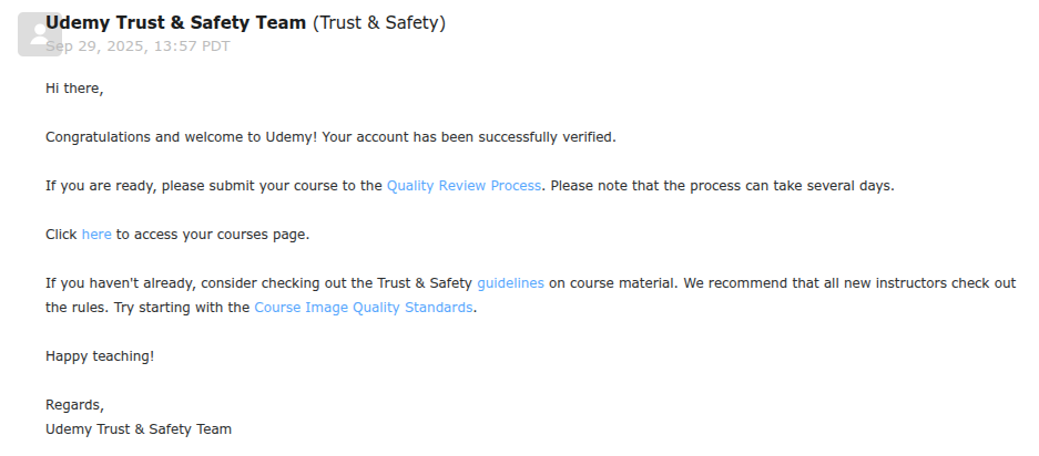 Udmey Trust and Safety